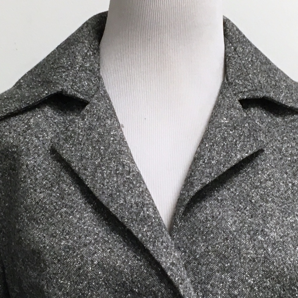 Pendleton black wool silk tweed blazer lined jacket classic 6 - Picture 2 of 8